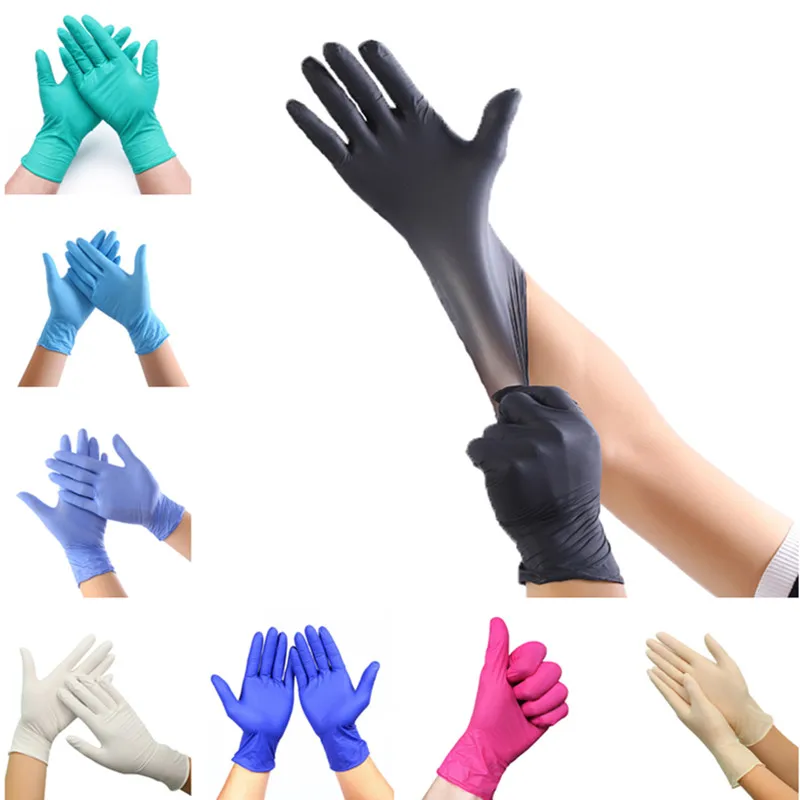 colored gloves latex