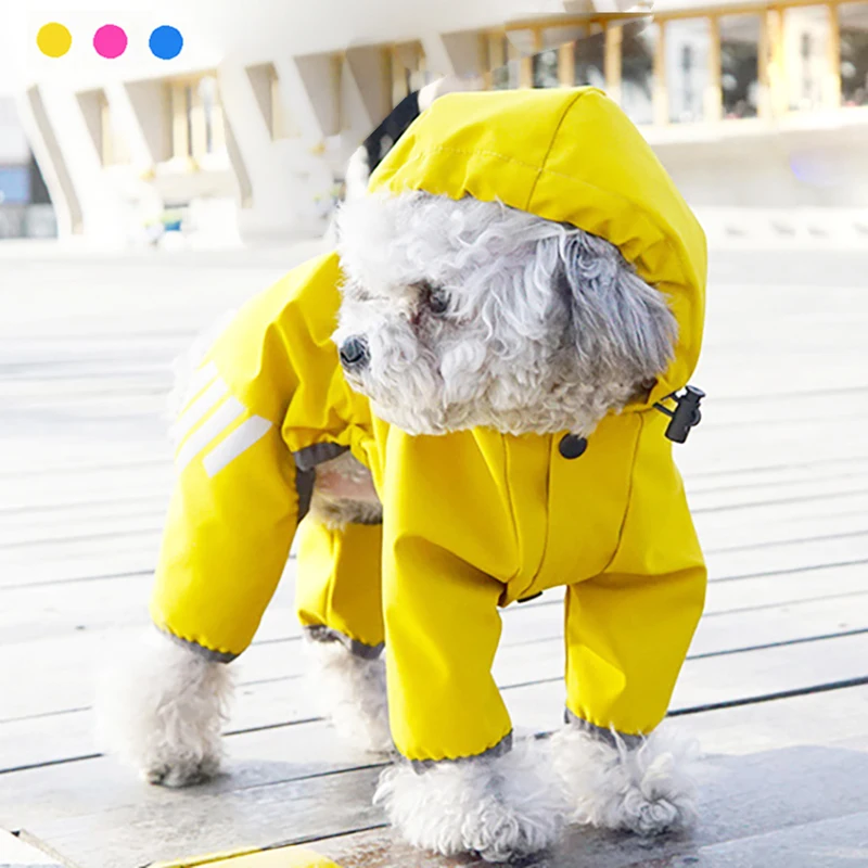 dog waterproof coat with hood