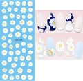 Elegant Florals Flowers Nails Art Manicure Water Decal Decorations Design Water Transfer Nail Sticker For Nails Tips Beauty preview-2