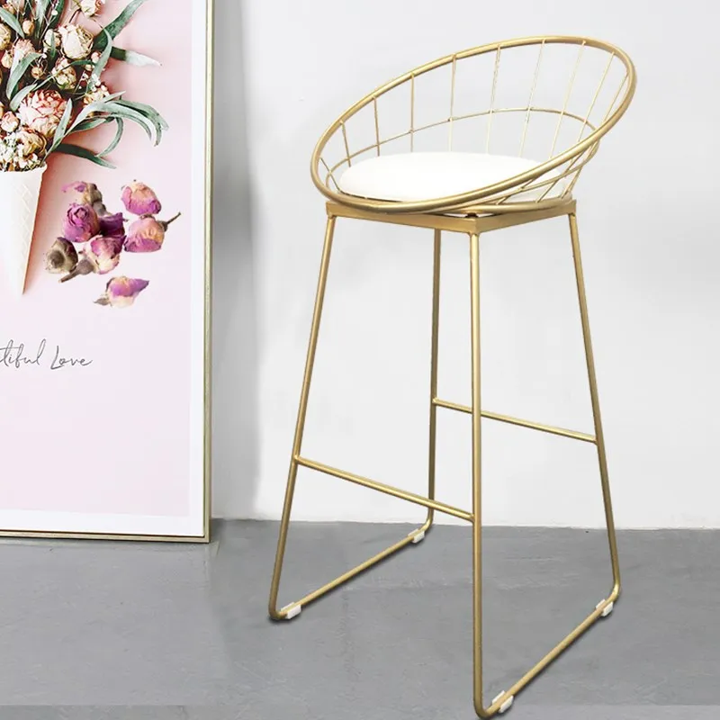 gold wire bar chairs