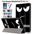 מגן עבור Huawei MediaPad T3 10 AGS-W09 AGS-L09 AGS-L03 9.6 כיסוי Funda Tablet for Honor Play Pad 2 9.6 נרתיק הפוך דק + מתנה