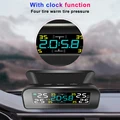 TPMS Solar Power TPMS Car Tire Pressure Alarm 360 Adjustable Monitor Auto Security System Tyre Pressure Temperature Warning new preview-4
