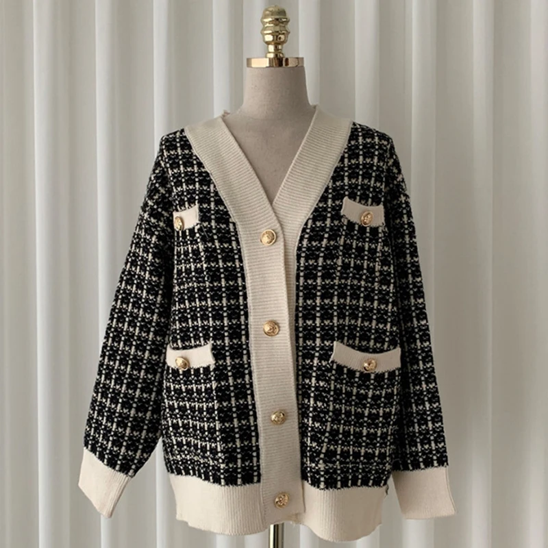 cotton tweed cardigan