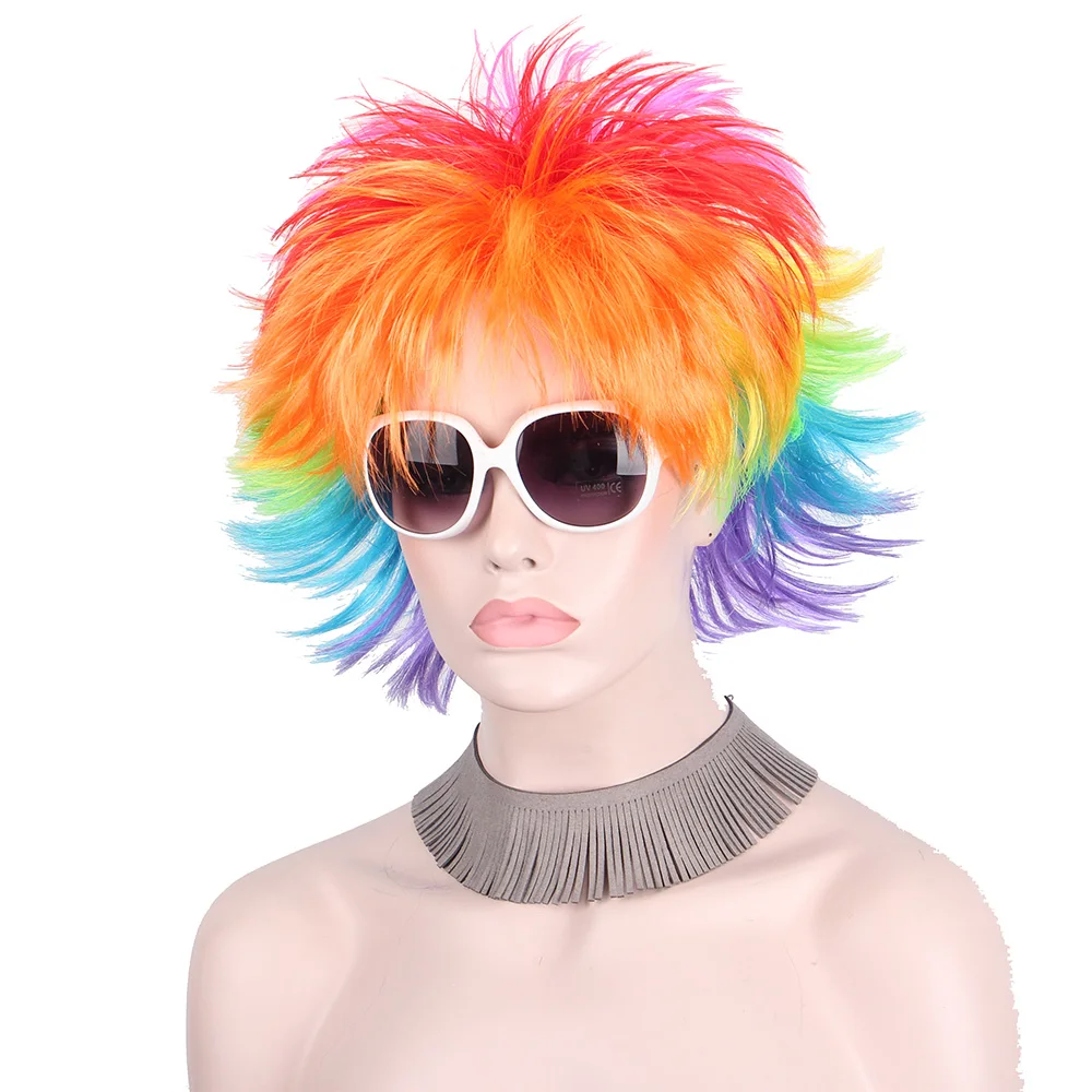 rainbow wig for men