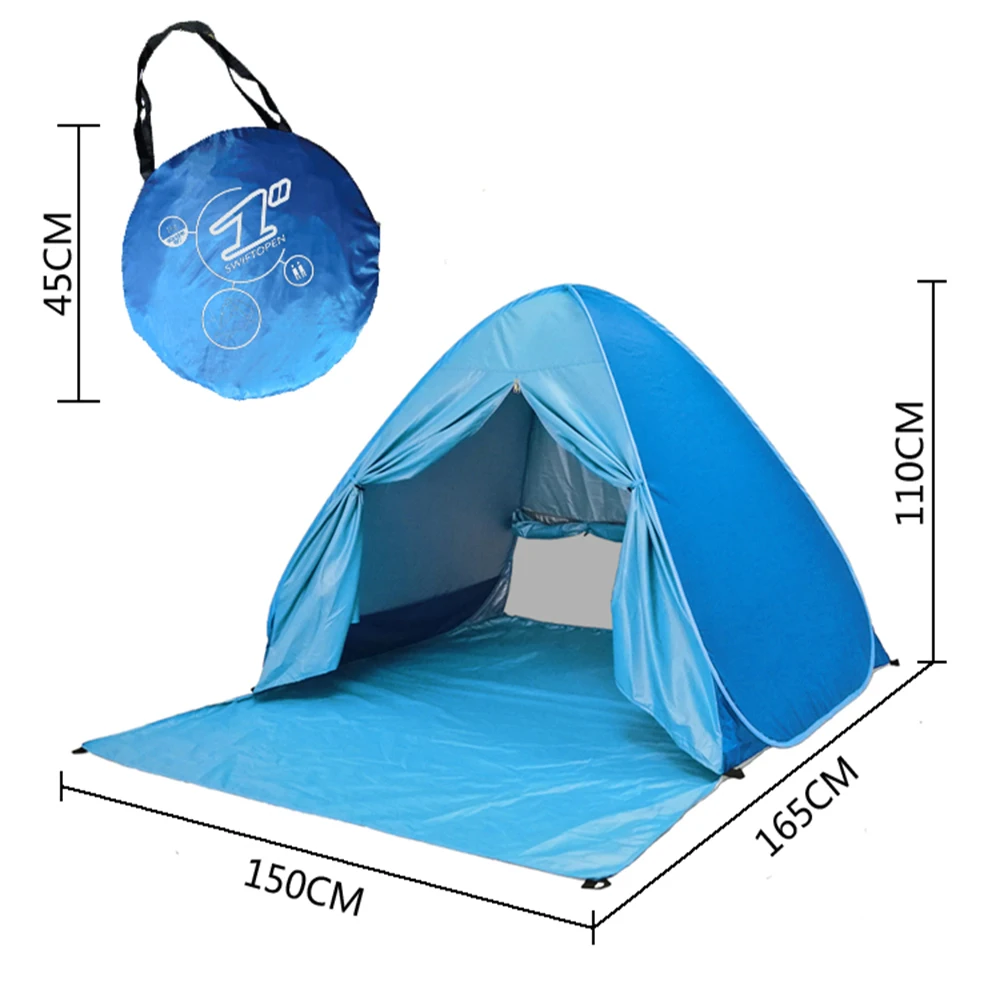 closing pop up beach tent