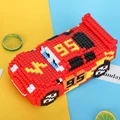 Disney Cars Lightning McQueen Building Blocks Car Assembly Model Mini Edition Splicing Birthday Gift Parent Child Building Block preview-3