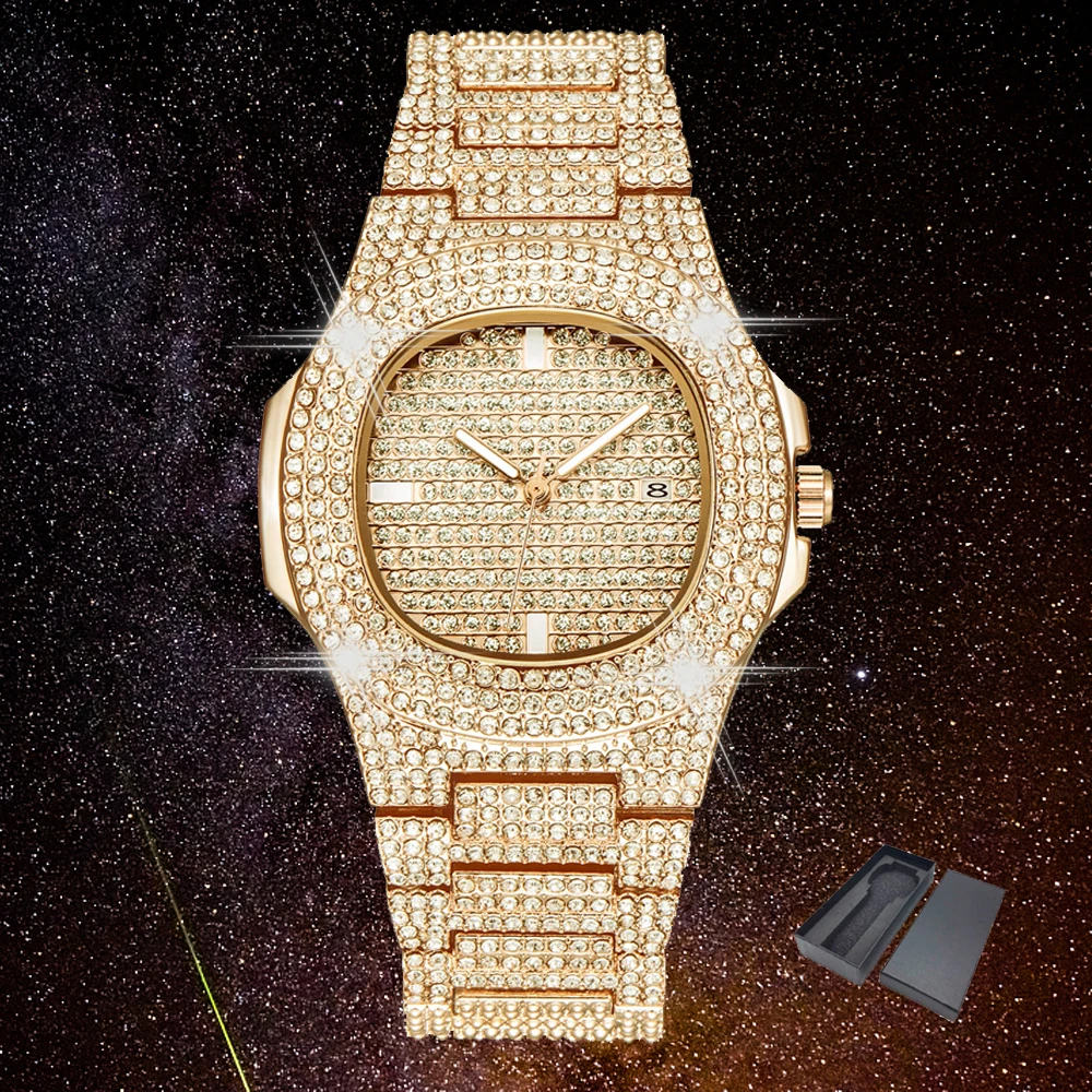 hip hop diamond watches