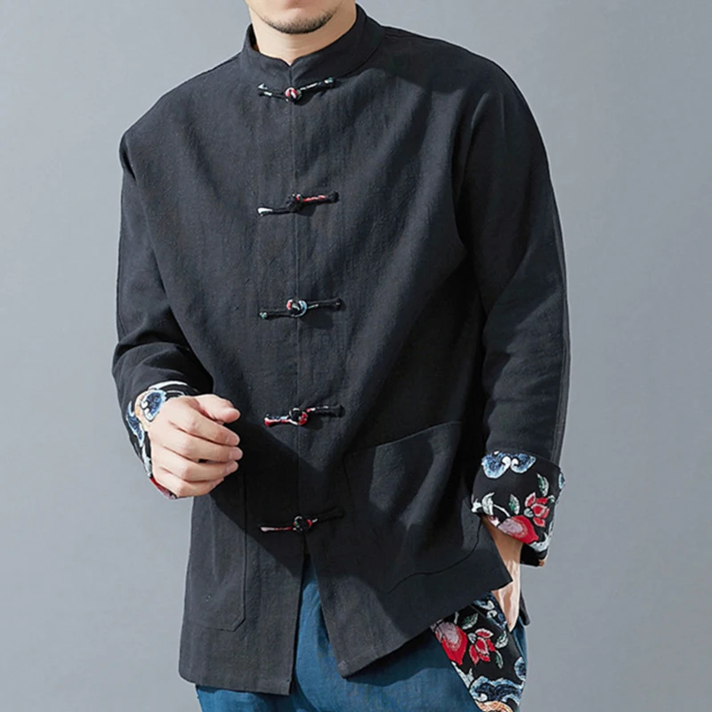 mens shirts with printed cuffs