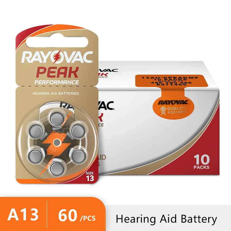 Hearing Aid Batteries Pcs Cards Zinc Air V