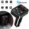 Car Bluetooth FM Transmitter Wireless Handsfree Audio Receiver Auto LED MP3 Player 2.1A Dual USB Fast Charger Car Accessories preview-1