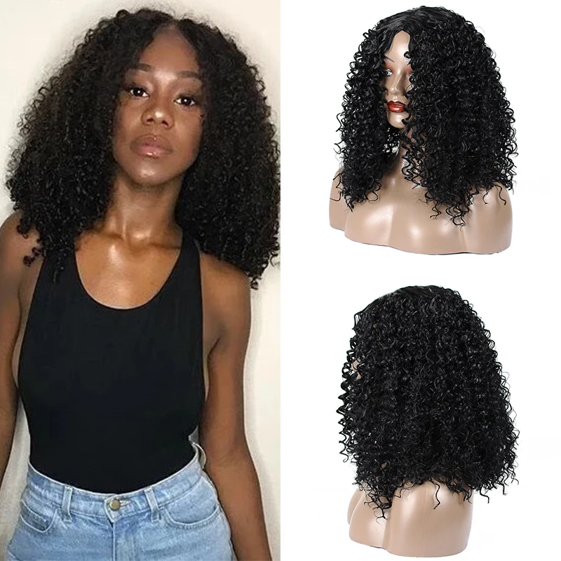 kinky short curly bob wig