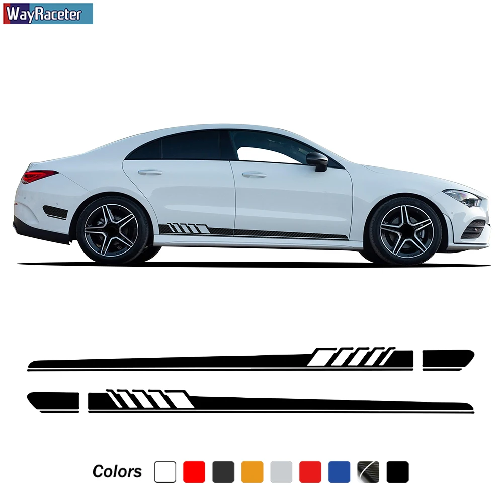 Αγορά Εξωτερικά αξεσουάρ  Car Door Side Skirt Stripe Sticker Edition 1  Decal For Mercedes Benz CLA Class CLA45 CLA35 AMG C117 X117 W117 C118 X118  CLA250
