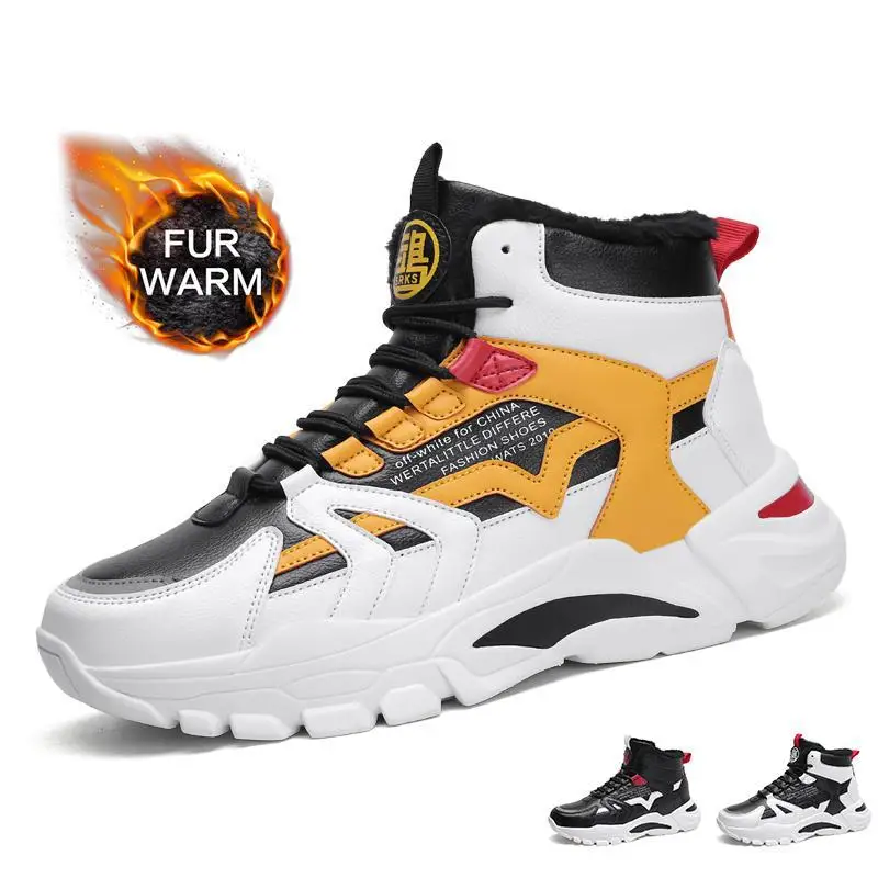 winter Snow Boots Men Trend Casual High 