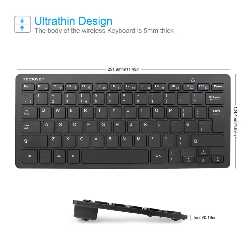 tecknet 2.4 g wireless keyboard