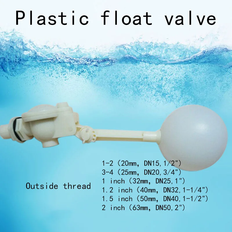 Купить Алиэкспресс Plastic float valve adjustable float valve tank