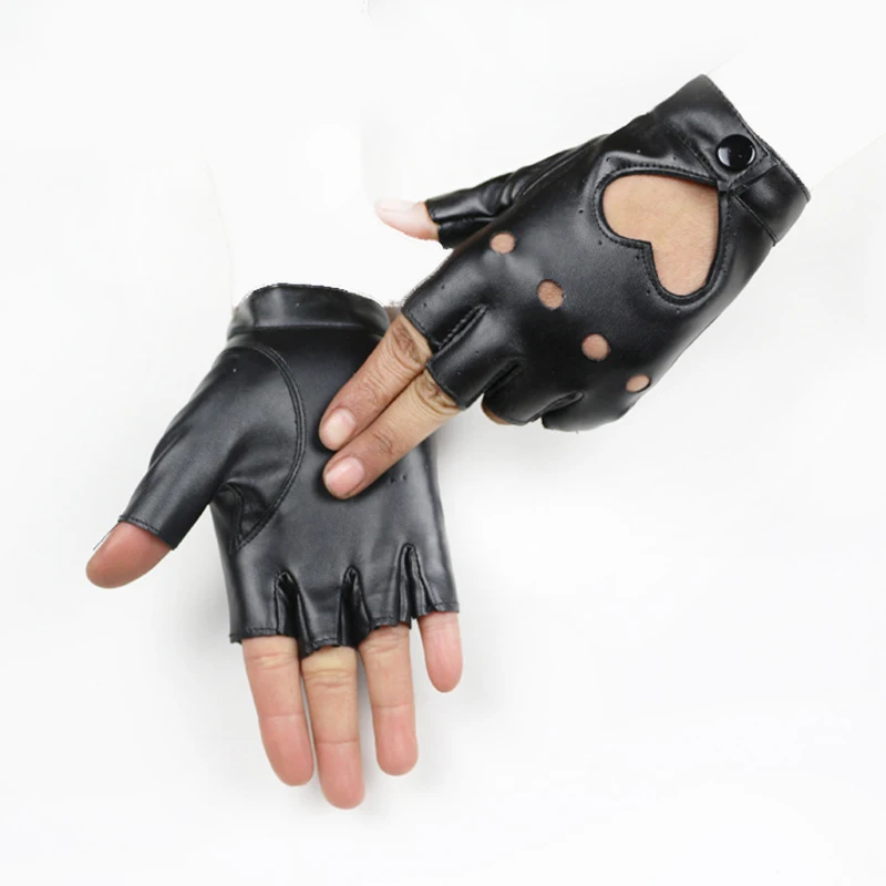 heart cut out gloves