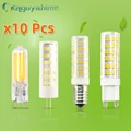 =(K)= 10PCS/LOT COB LED G9 E14 G4 Lamp Dimmable bulb 3w 5w 7w 9w DC 12V AC 220V Bulb G9 LED G4 COB Lamp Spotlight Chandelier preview-1