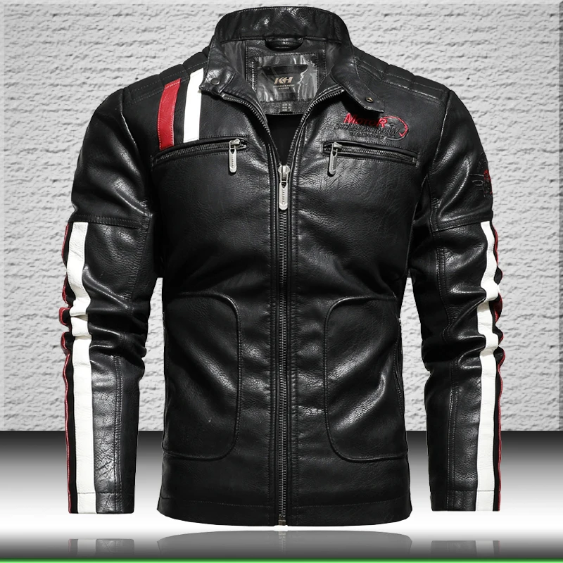 Men Motorcycle Leather Jackets 2021 
