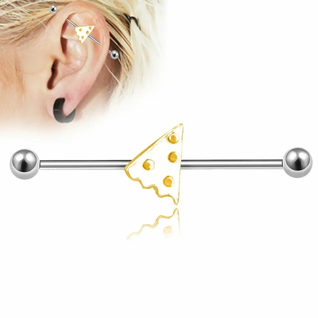 animation Incubus Numeric Cumpără Cercei | 1pcs Fashion Cheese Style Ear Industrial Barbell Scaffold  Bar Barbell Piercing Cartilage Earring Body Jewelry Helix