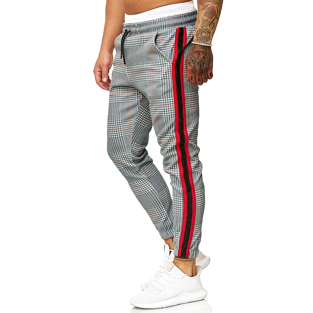 plaid hip hop pants