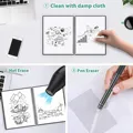 A4 Wet Erasable Reusable Smart Writing Notebook Black Waterproof Paper Auto-Scan Customized Gift Wire Bound Spiral Notes preview-3