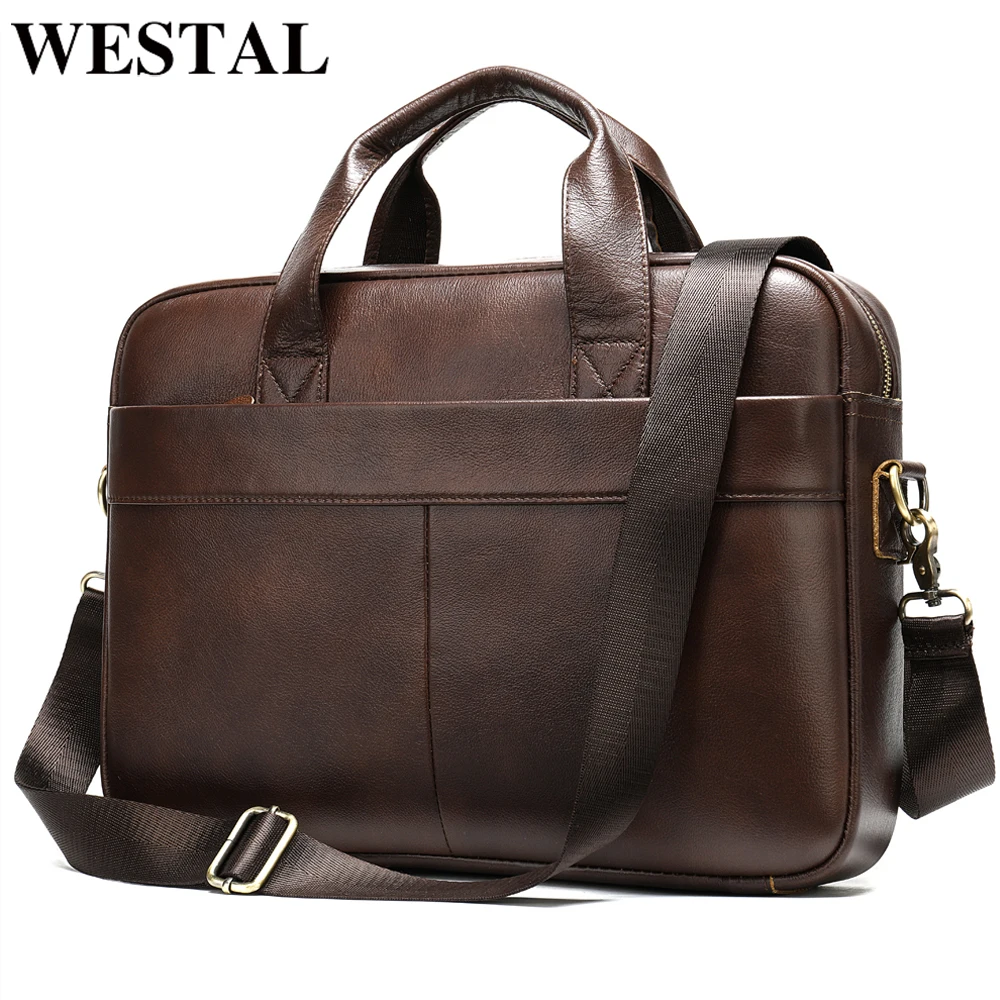 mens genuine leather laptop bag