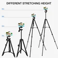 NA3560 Phone Tripod 55in Professional Video Recording Camera Photography Stand for Xiaomi HUAWEI iPhone Gopro with Selfie Remote preview-5