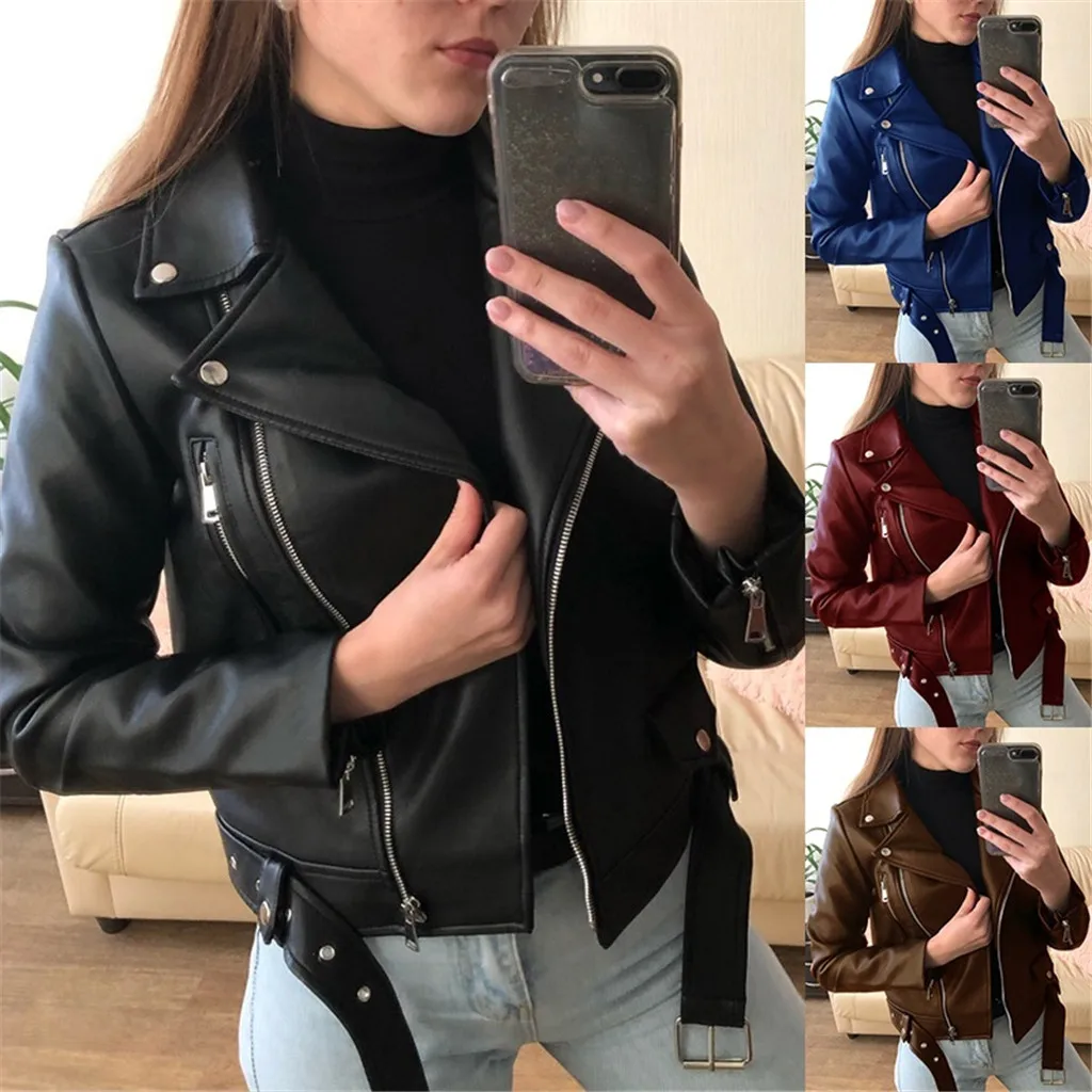 long fitted leather jacket