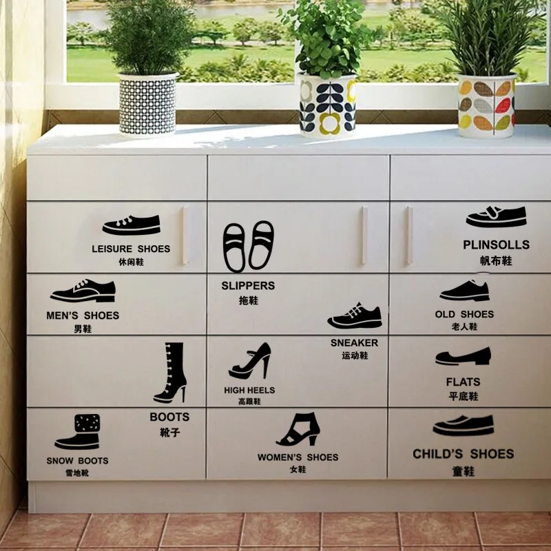 Clothing Clothes Labels Decals Dresser Label Stickers Organization Kids  Storage Sticker Classification Sort Wardrobe Drawer