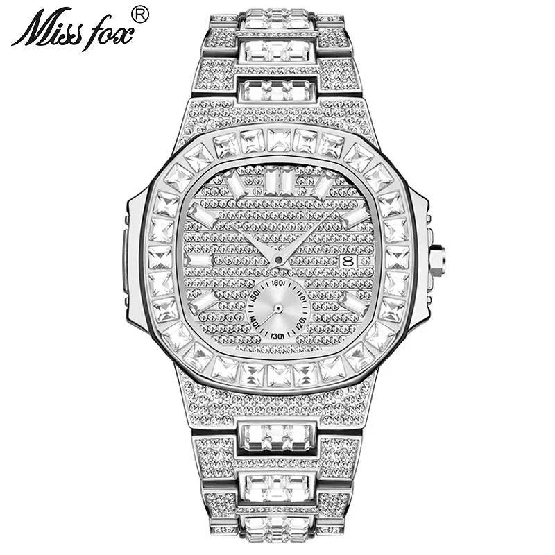 Iced Out Watches Men Top Brand Luxury 