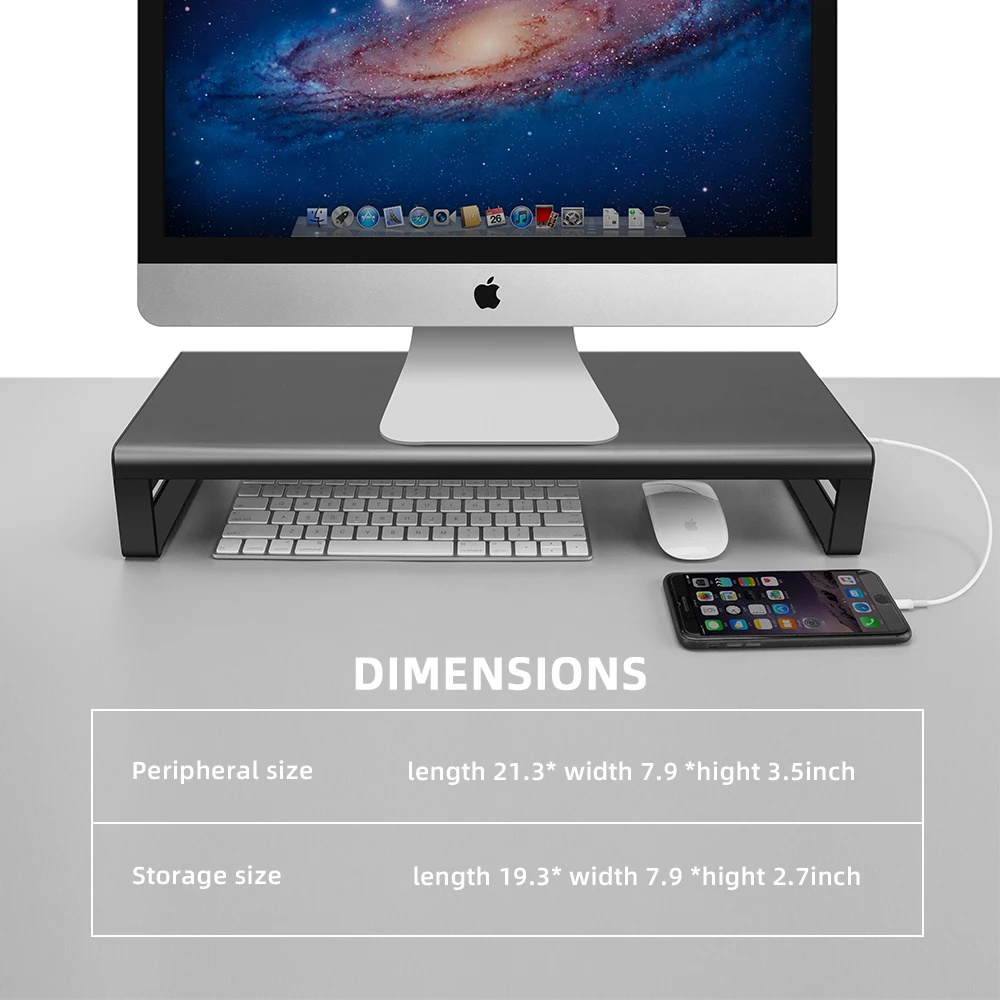 USB Wireless Charger Monitor stand 
