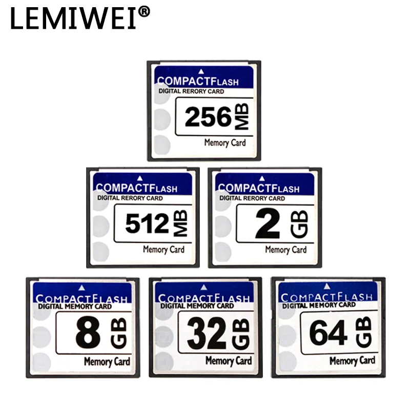 LEMIWEI Compact Flash Card 256MB 512MB 1GB 2GB 4GB 8GB 16GB 32GB 64GB Compactflash Memory Card CF Card for Camera