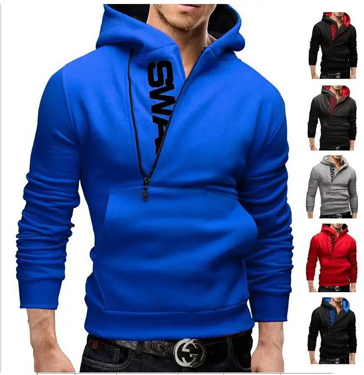 printed men's sweater hooded youth clothing