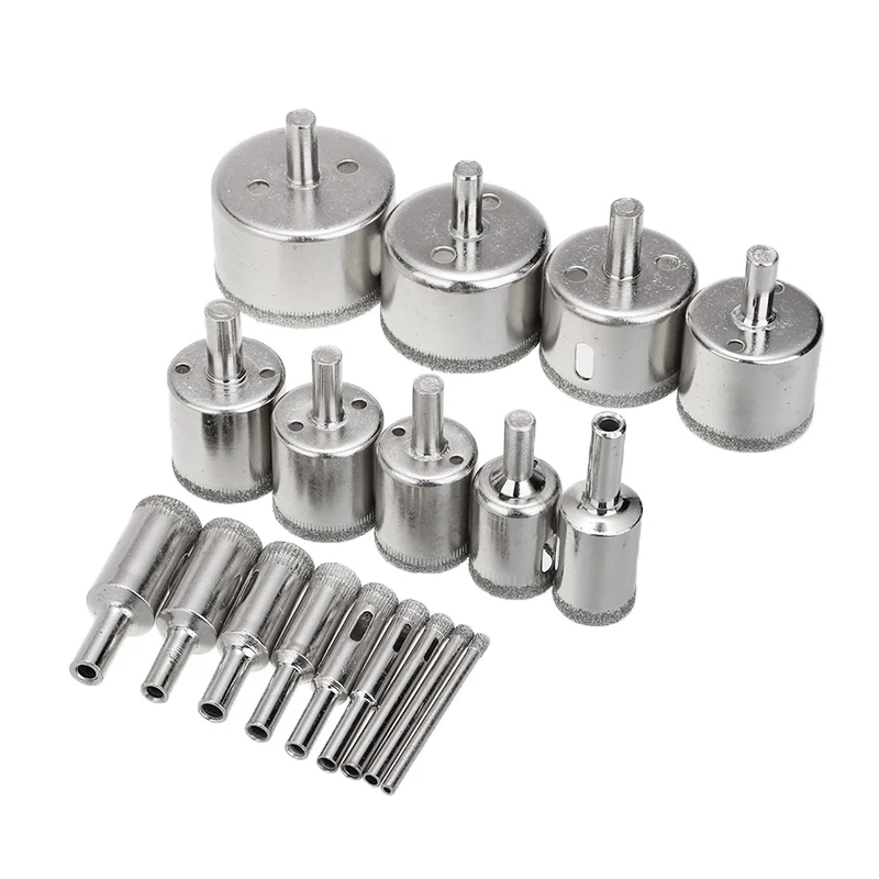 18pcs Diamond Core Hole Saw Cutting Bit 