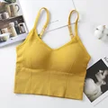 U-shaped Back Bra Tube Top Women Crop Top Daisy Pattern Sexy Lingerie Bra Sports Fashion Street Top preview-4