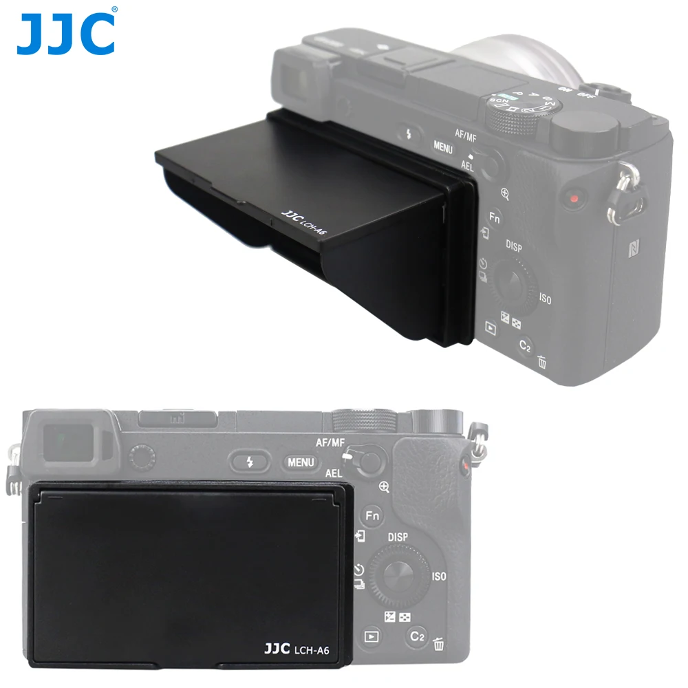 JJC LCD Screen Hood Sunshade Protector Cover for Sony A6100 A6600 A6000 A6300 A6400 A6500 Camera Accessories Protection Film-animated-img