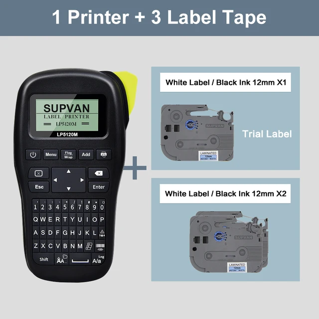 Supvan Wireless Label Printer Mini Sticker Printers With Label Paper