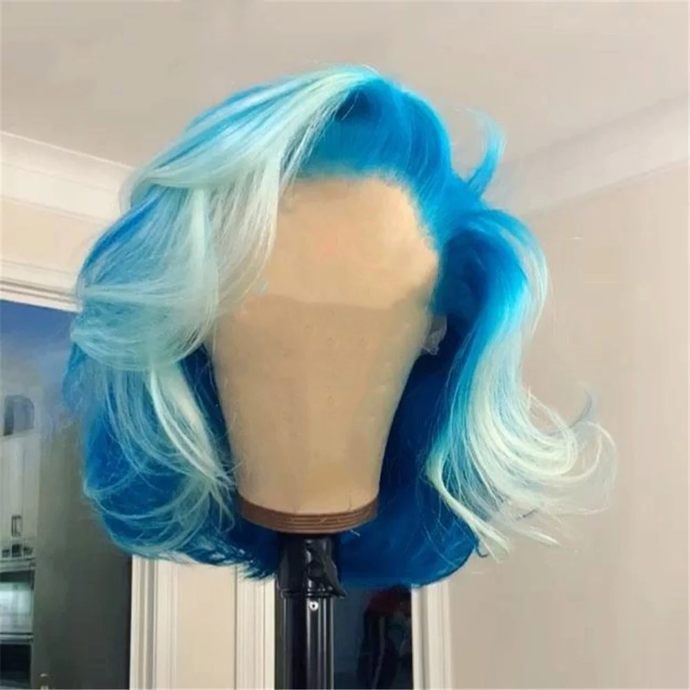 blue lace front wigs