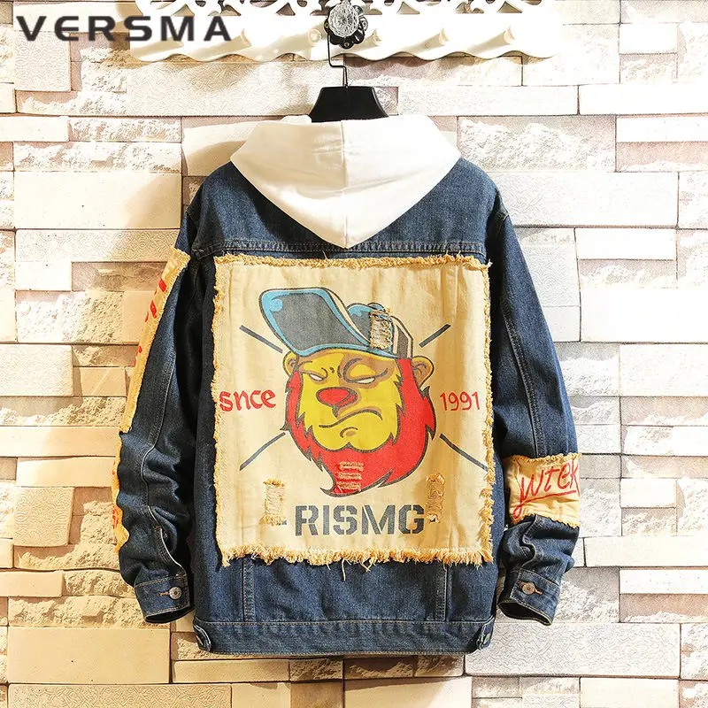VERSMA Korean Oversized Vintage Jacket 