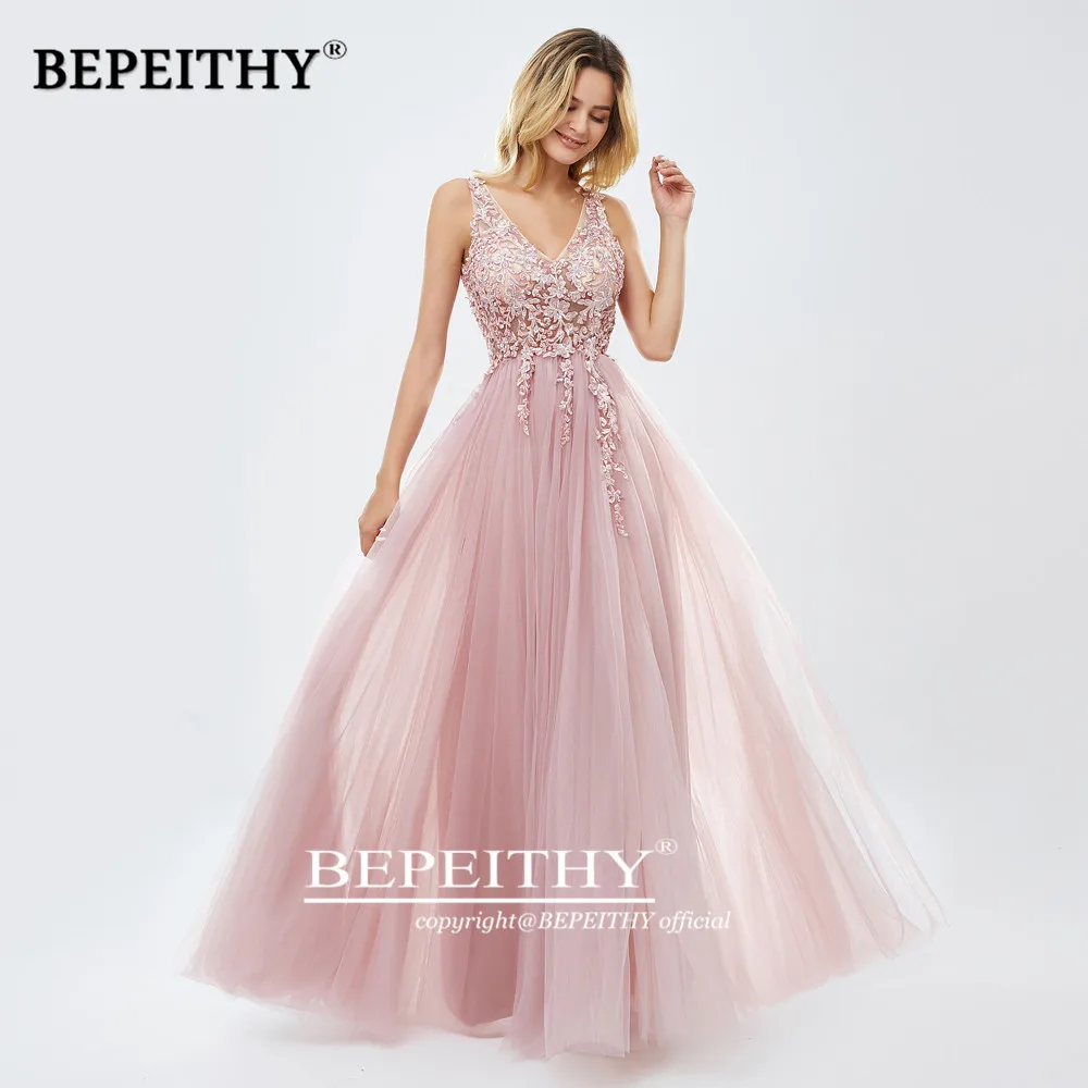 De Mariee Elegant Lace Prom Party Gown 