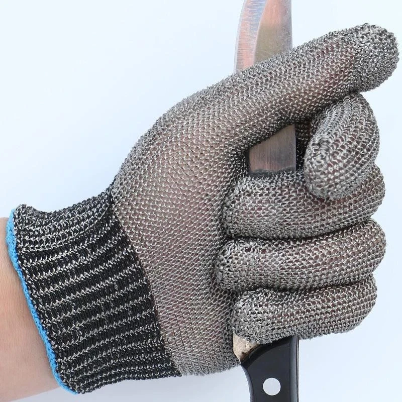 steel mesh cut resistant gloves