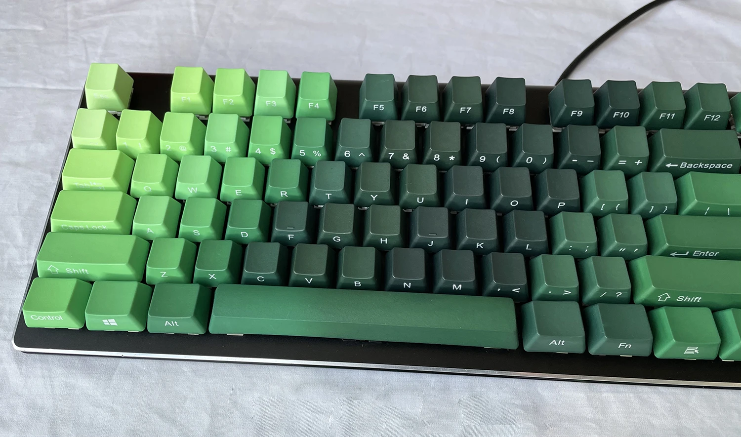 pbt keycaps green