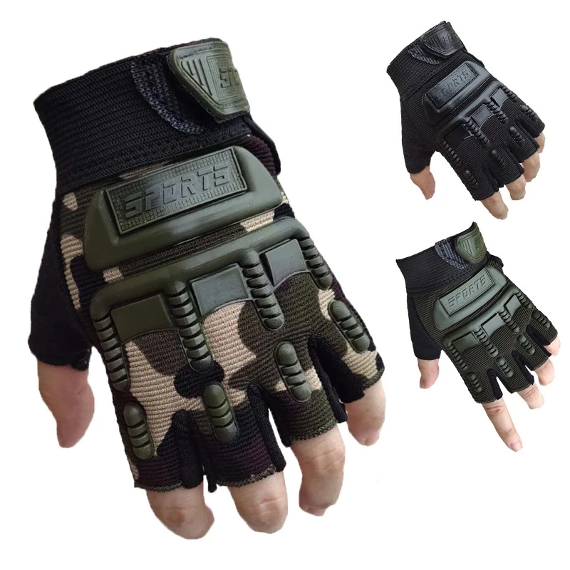 fingerless military tactical gloves