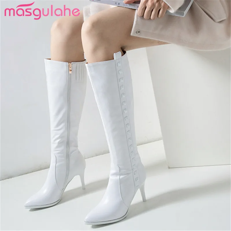 white high boots women