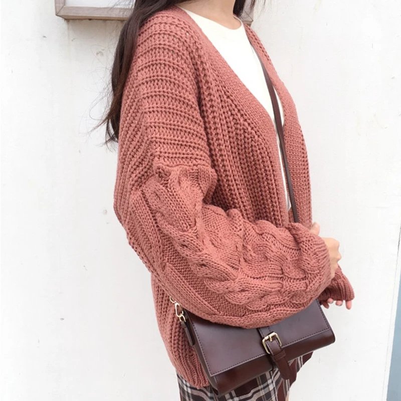 Flectit Women Cable-Knit Cardigans Open 