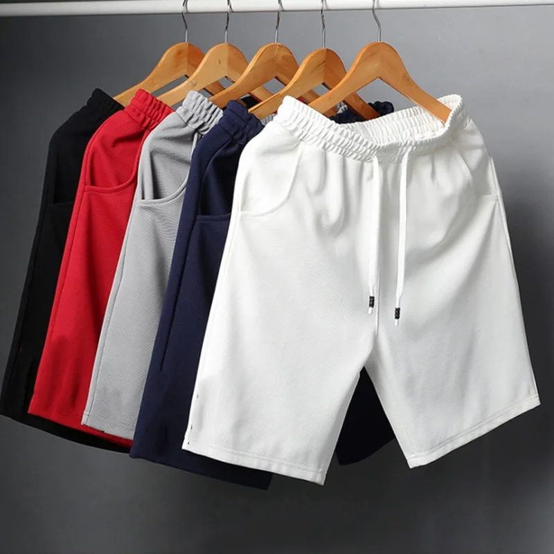 Jodimitty White Shorts Men Japanese Style Polyester Running Sport Shorts for Men Casual Summer Elastic Waist Solid Shorts preview-7