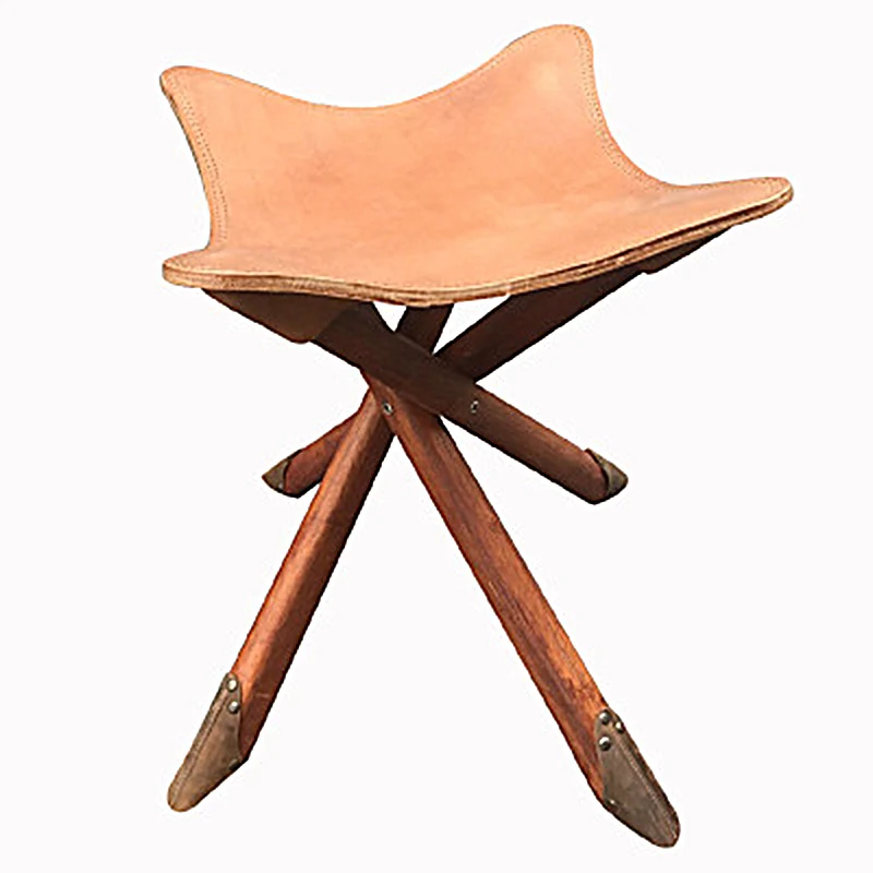 folding cowhide chair