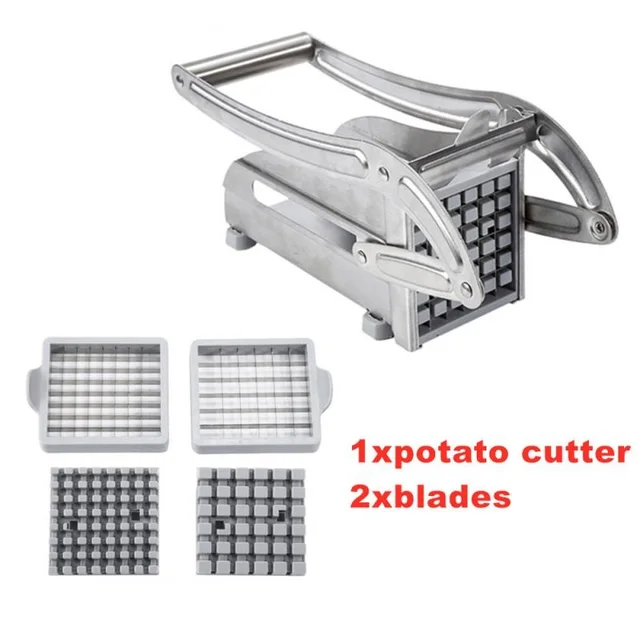 Manual Potato Cutter Stainless Steel French Fries Slicer Potato Chips Maker  Meat Chopper Dicer Cutting Machine Tools For Kitchen - AliExpress