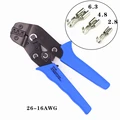 SN-48B SN-2 Wire Crimping  0.5-1.5mm2   26-16 AWG Pliers For Terminal  Connector 6.3mm 4.8mm Terminals preview-2