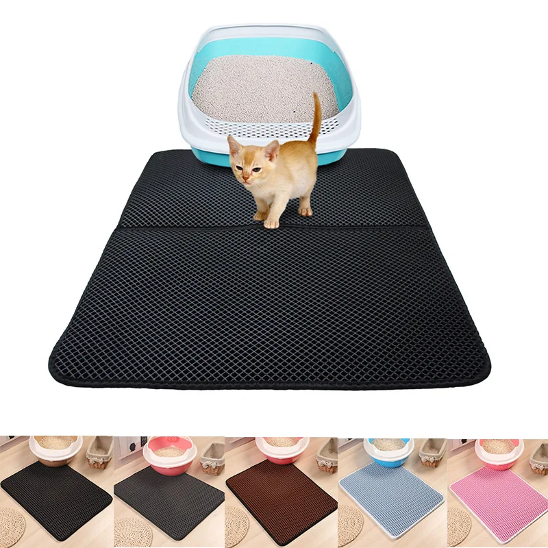 Cat Litter Mat Breathable Anti-flaking Absorbent Deodorant Cat